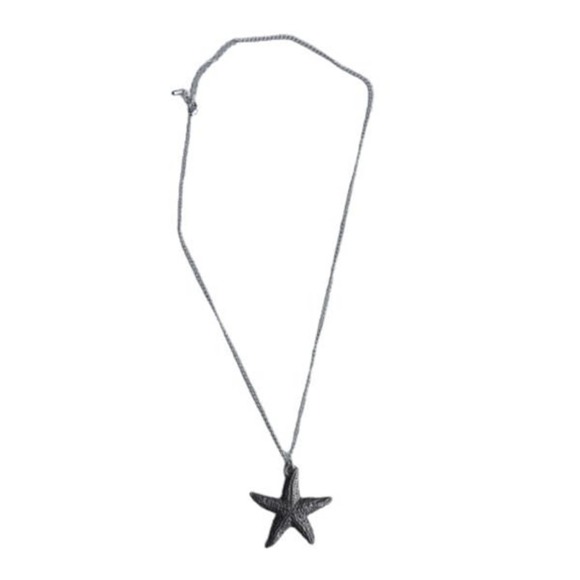 Starfish Necklace fine Pewter Pendant 2034 - Picture 2 of 4